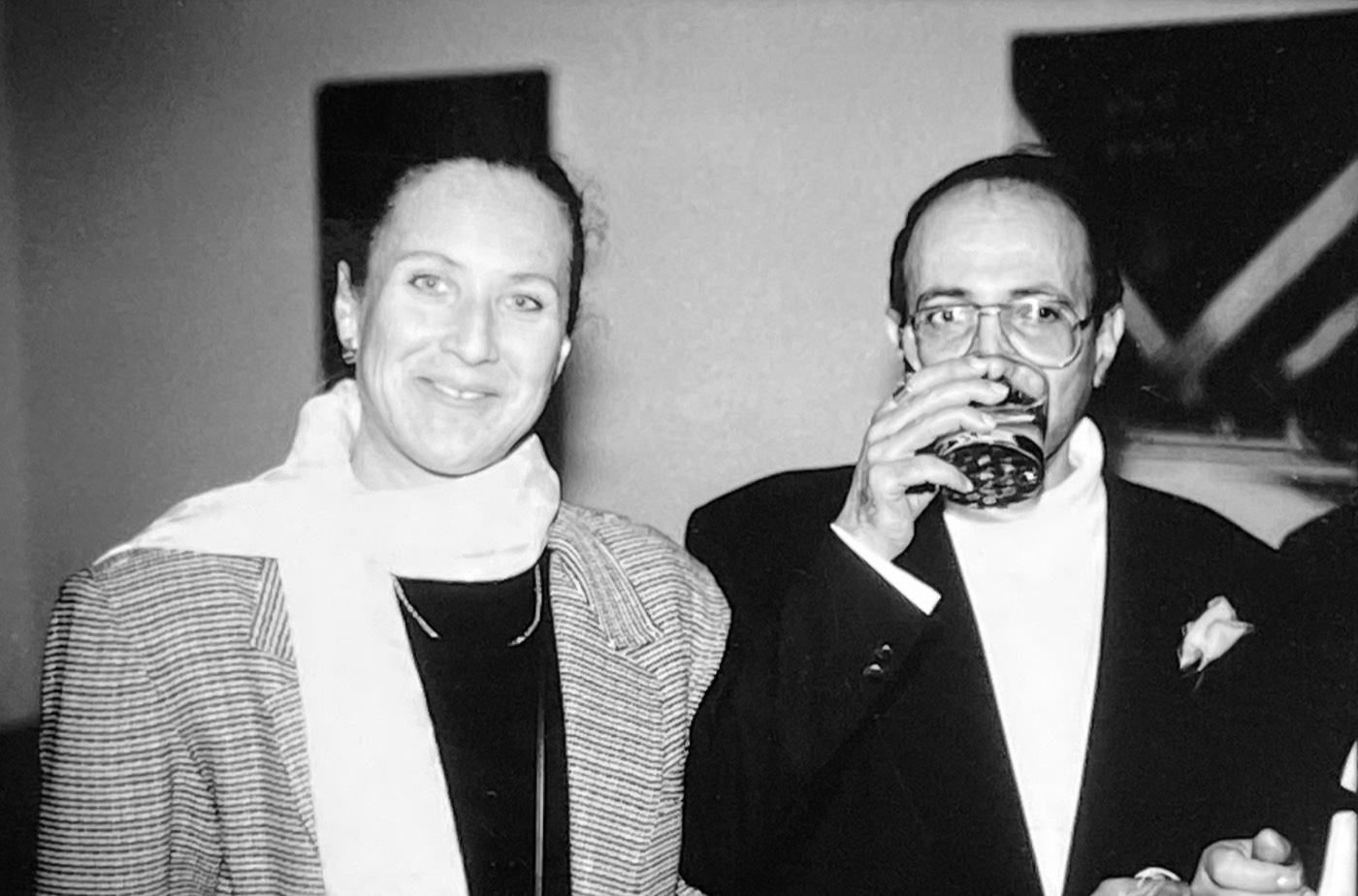 Jane Wesman at the one man exhibition, Keith Green Gallery, New York, 1988